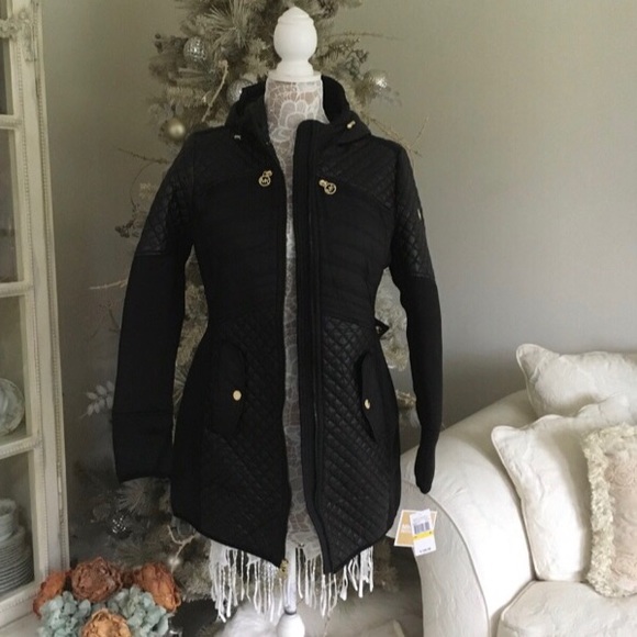 New! 😍MICHAEL KORS jacket -hood is not detachable - Picture 12 of 13